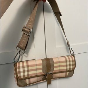 Authentic Burberry Pink Nova Convertible Clutch